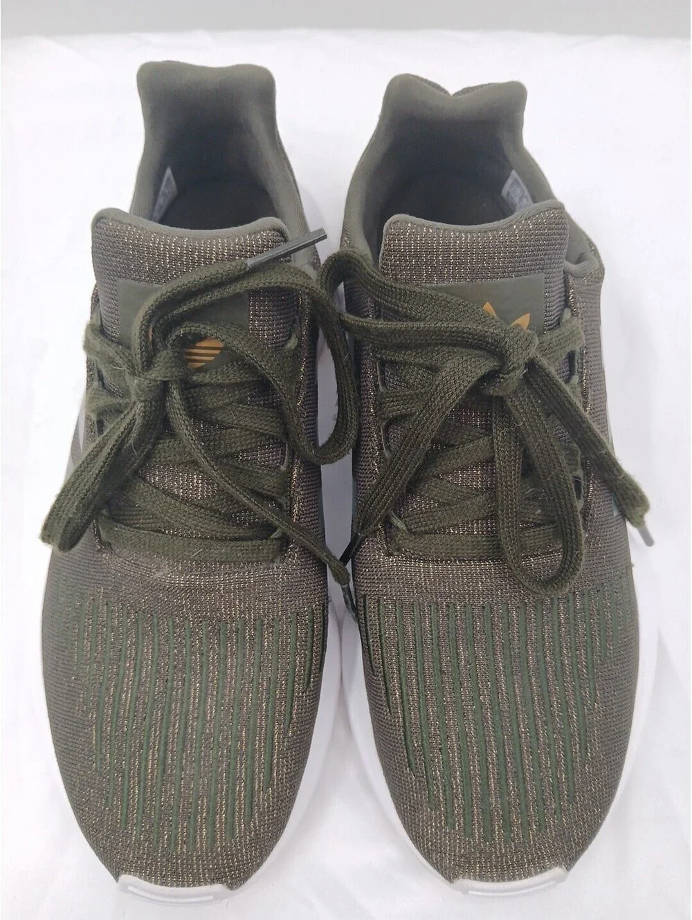 Adidas Swift Run 1.0 Shoes Womens 6.5 Green Athletic Casual Low Top Sneakers